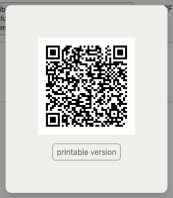Current Action Point QR code example for a restroom request